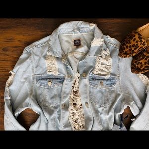 Destressed Jean jacket